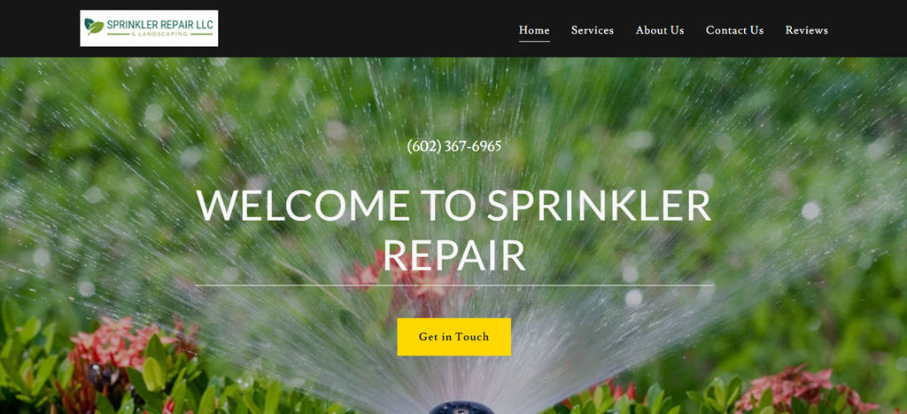 Sprinkler Repair LLC Homepage
