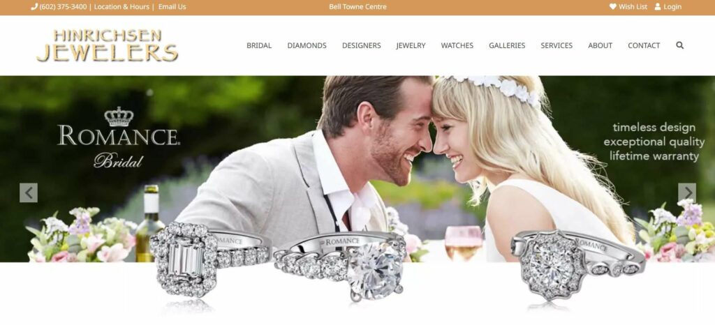 Hinrichsen Jewelers Homepage