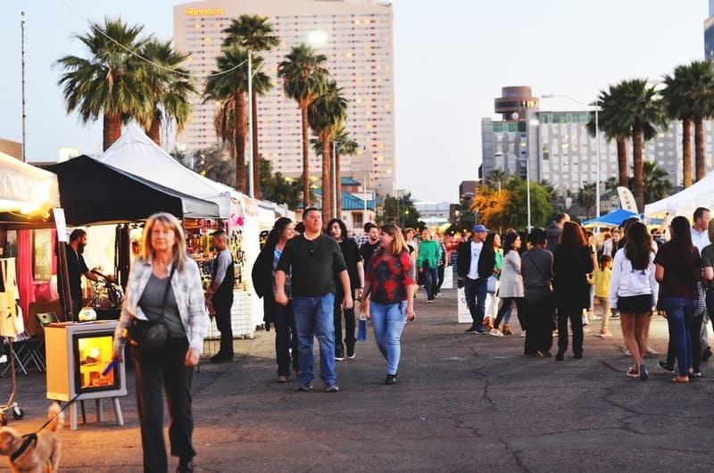 The First Friday Art Walks take place here.