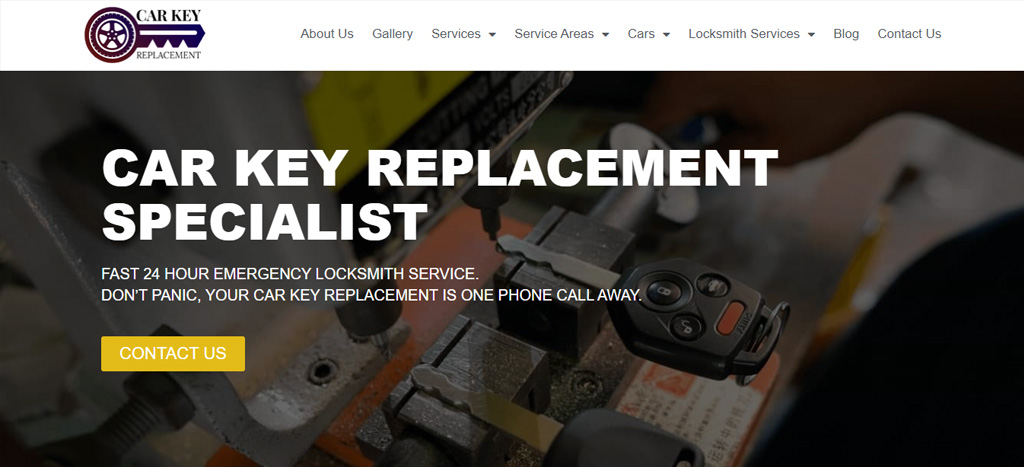 Car Key Replacement LLC Homepage