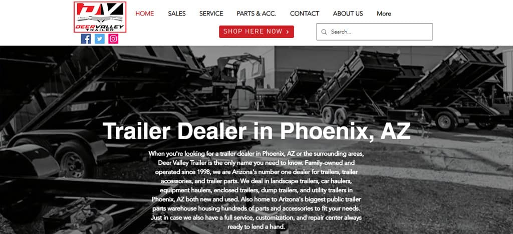 Deer Valley Trailer Homepage