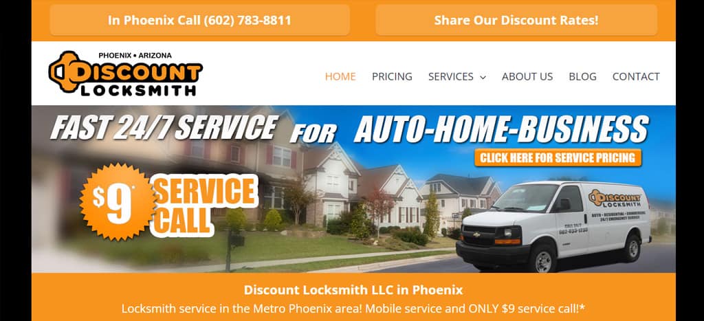 Discount Locksmith LLC Homepage