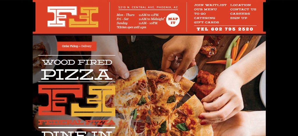 Federal Pizza Homepage