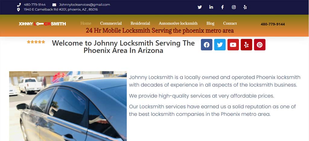 Johnny Locksmith Homepage