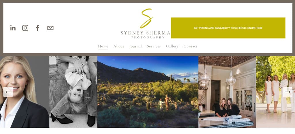 Sydney Sherman Photography Homepage