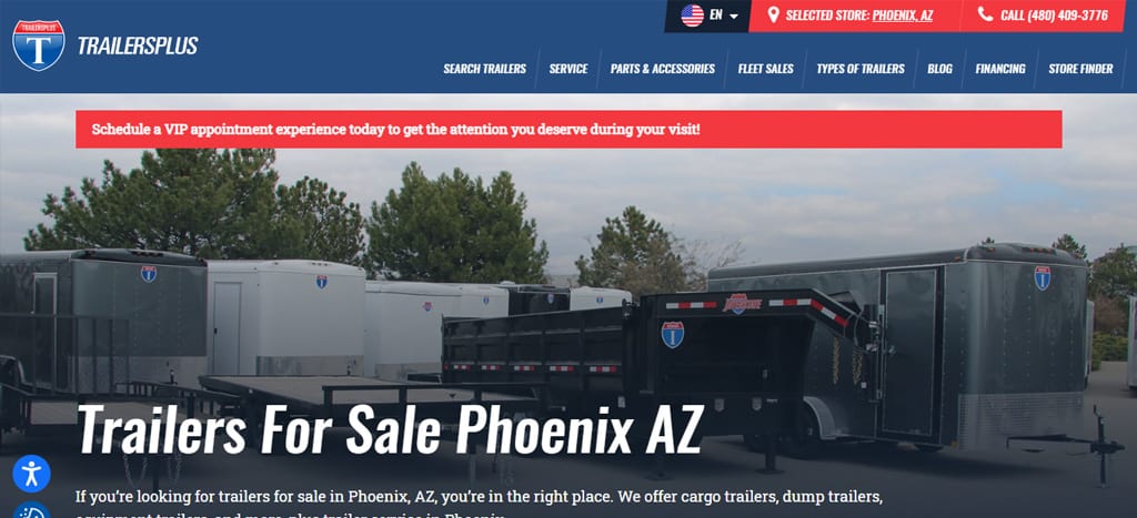 TrailersPlus Homepage