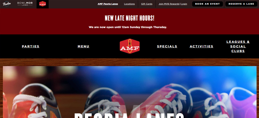 AMF Peoria Lanes' Homepage