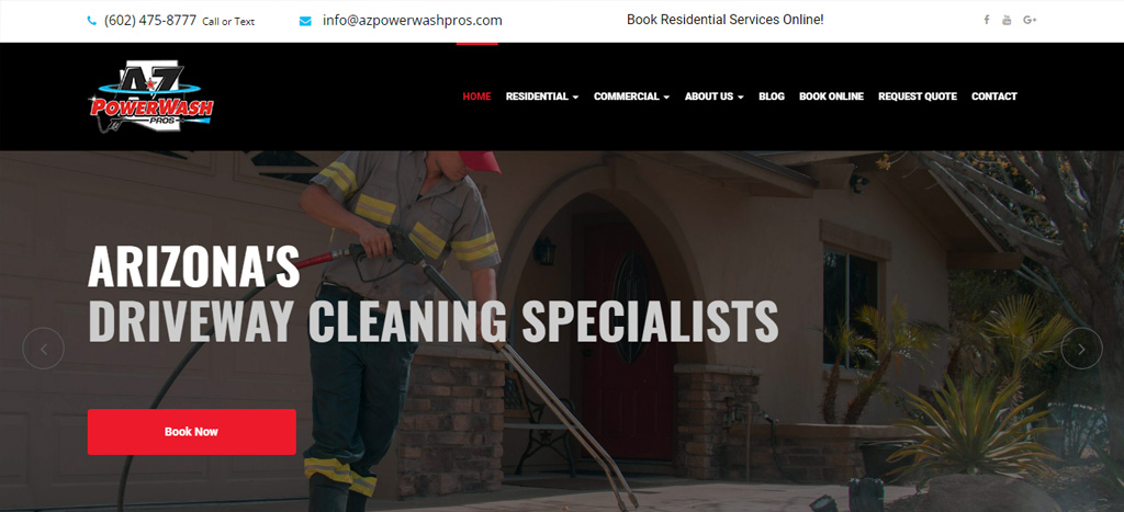 AZ Power Wash Pros' Homepage
