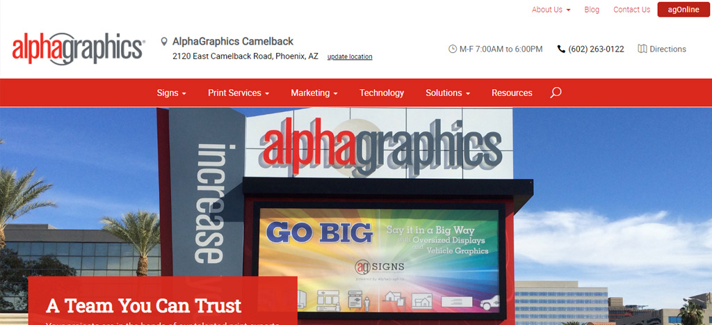 AlphaGraphics' Homepage