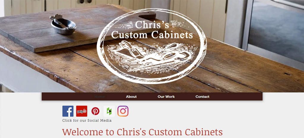 Chris’s Custom Cabinets' Homepage