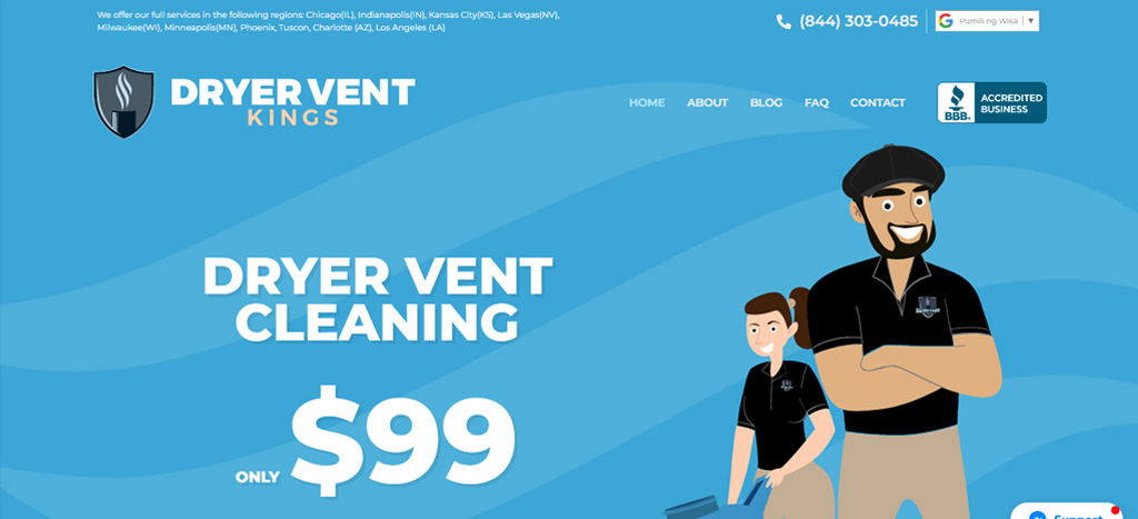 Dryer Vent Kings' Homepage