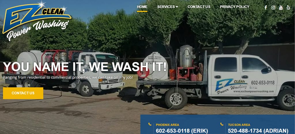 EZ Clean Power Washing's Homepage