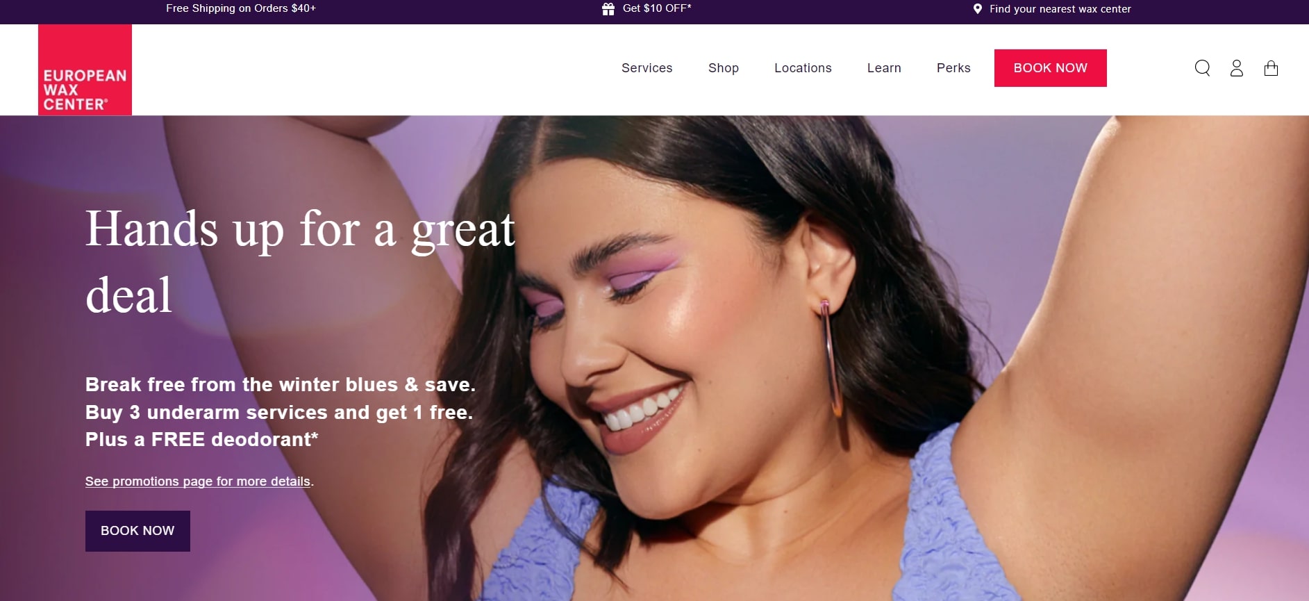European Wax Center's Homepage