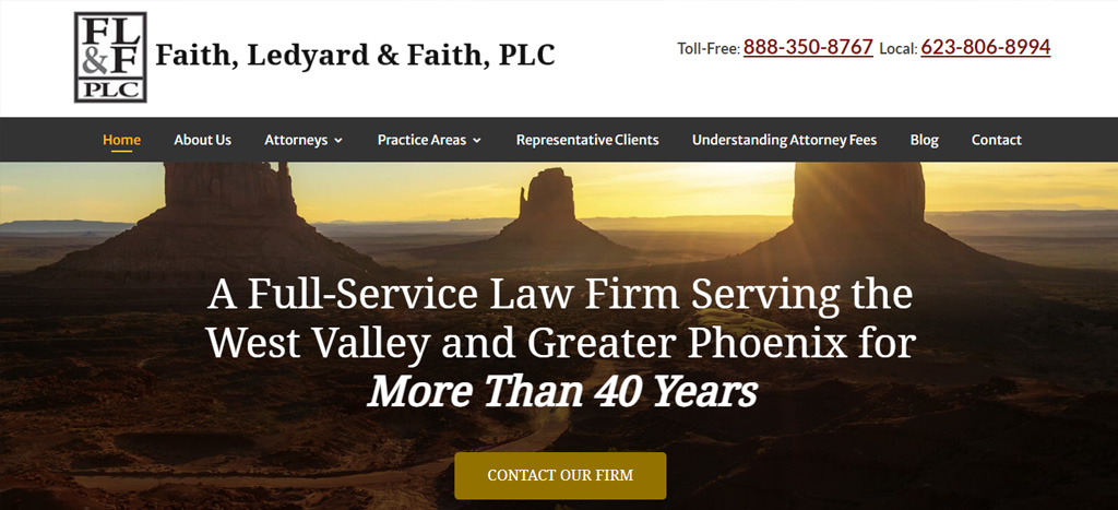 Faith, Ledyard & Faith, PLC Homepage