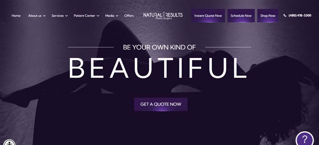 Natural Results Plastic Surgery's Homepage