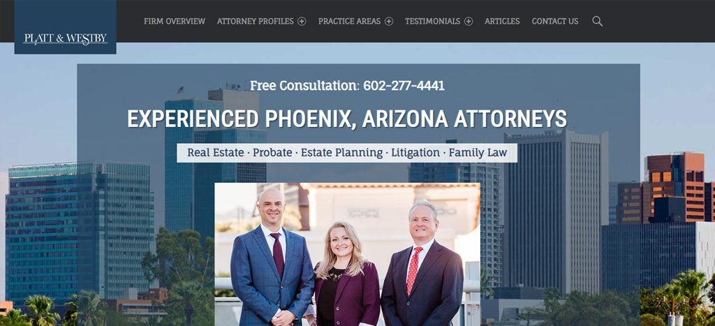 Platt & Westby, P.C. Homepage