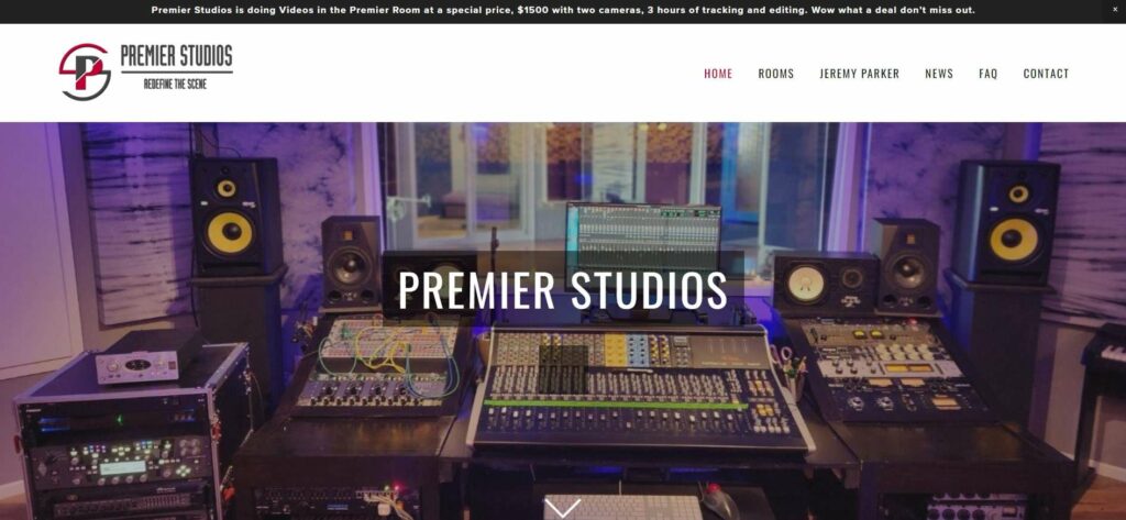 Premier Studios' Homepage