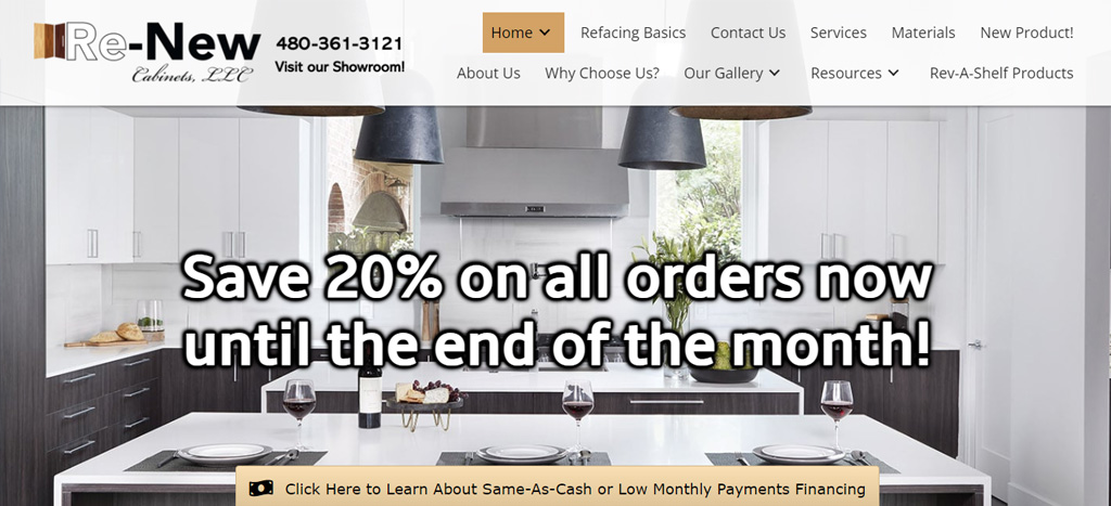 Re-New Cabinets, LLC's Homepage