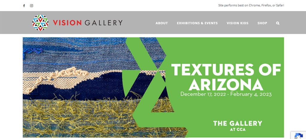 Vision Gallery's Homepage