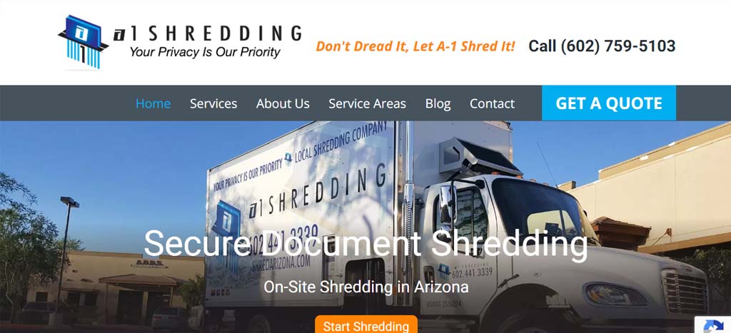 A-1 Shredding's Homepage
