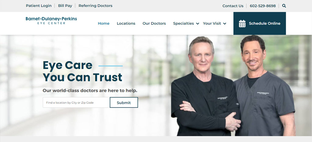 Barnet Dulaney Perkins Eye Center's Homepage