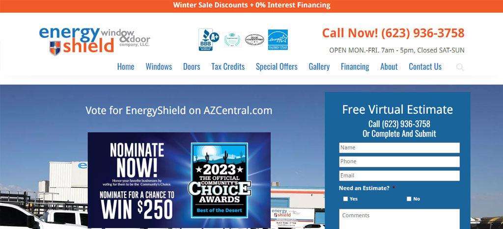 Energy Shield Window & Door Company's Homepage