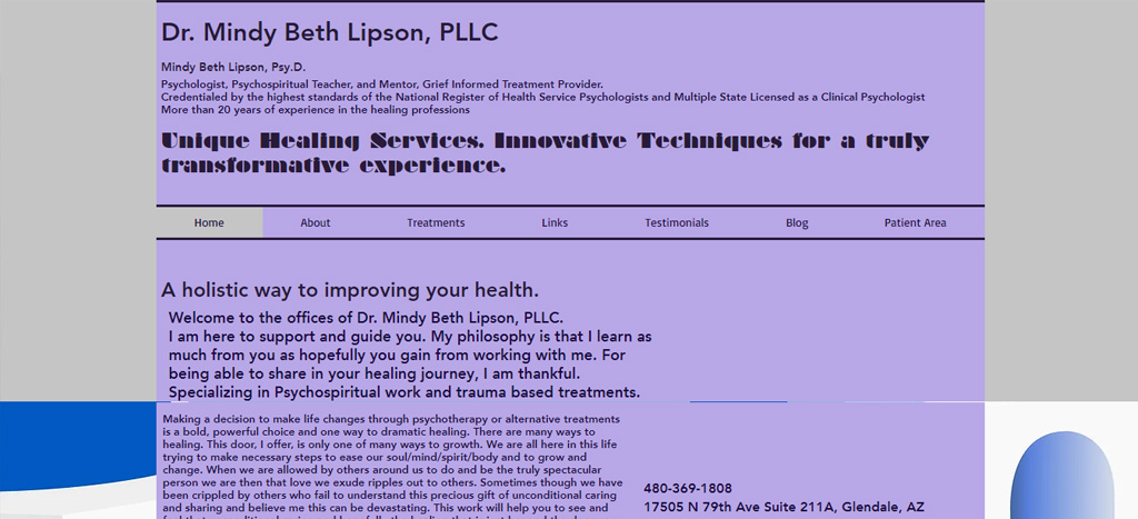 Dr. Mindy Beth Lipson, Psy.D. Homepage