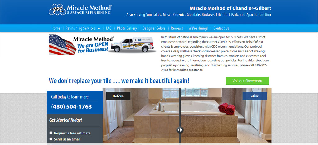 Miracle Method Surface Refinishing's Homepage