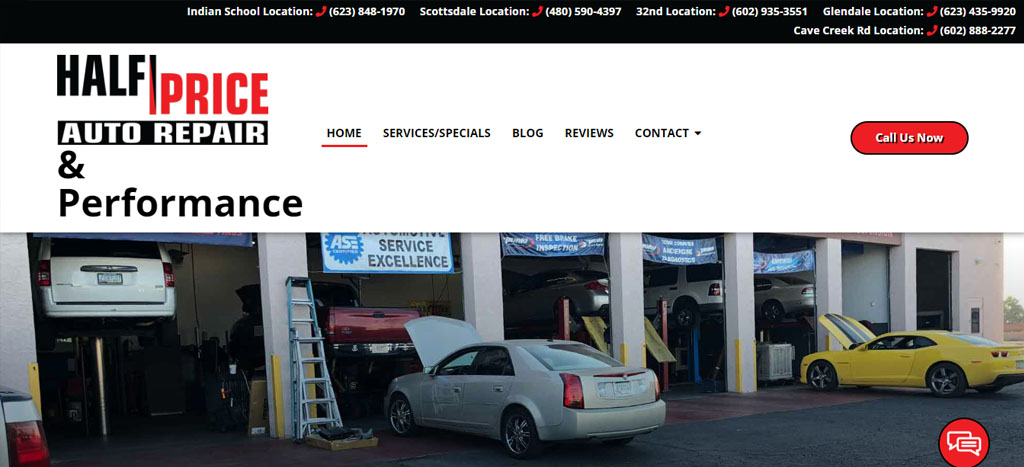 Half Price Auto Repair & Performance's Homepage
