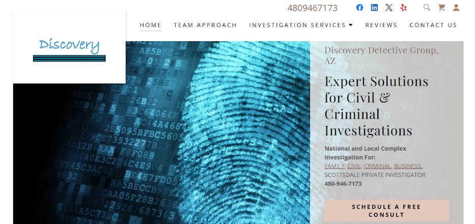 discovery detective group homepage