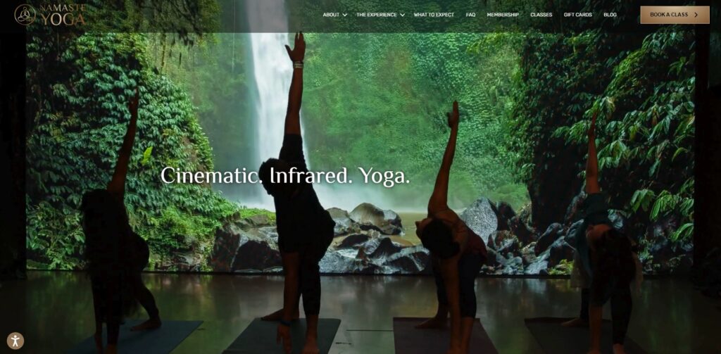 namaste yoga homrpage