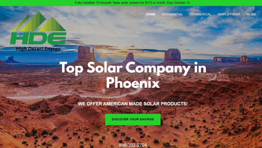 high desert energy homepage