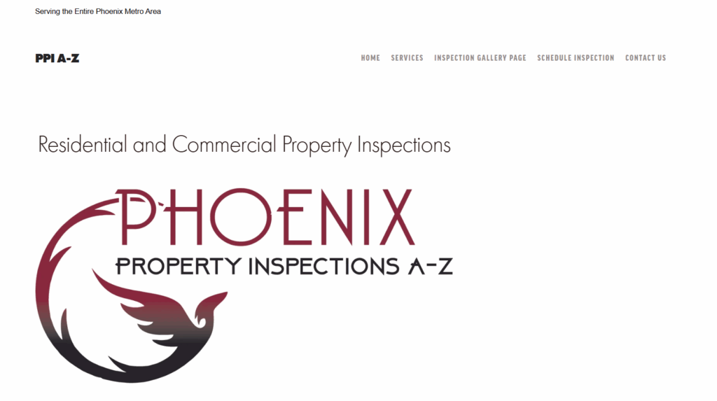 phoenix property inspections a-z homepage