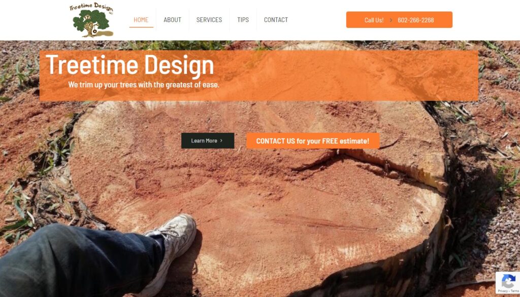 treetime design homepage